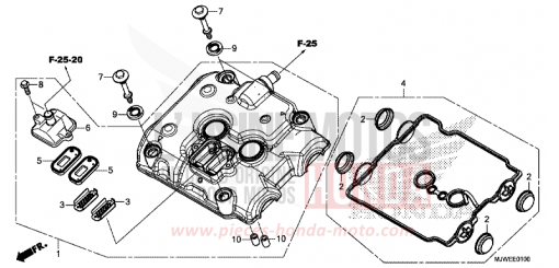 CYLINDER HEAD COVER CBR500RAH de 2017